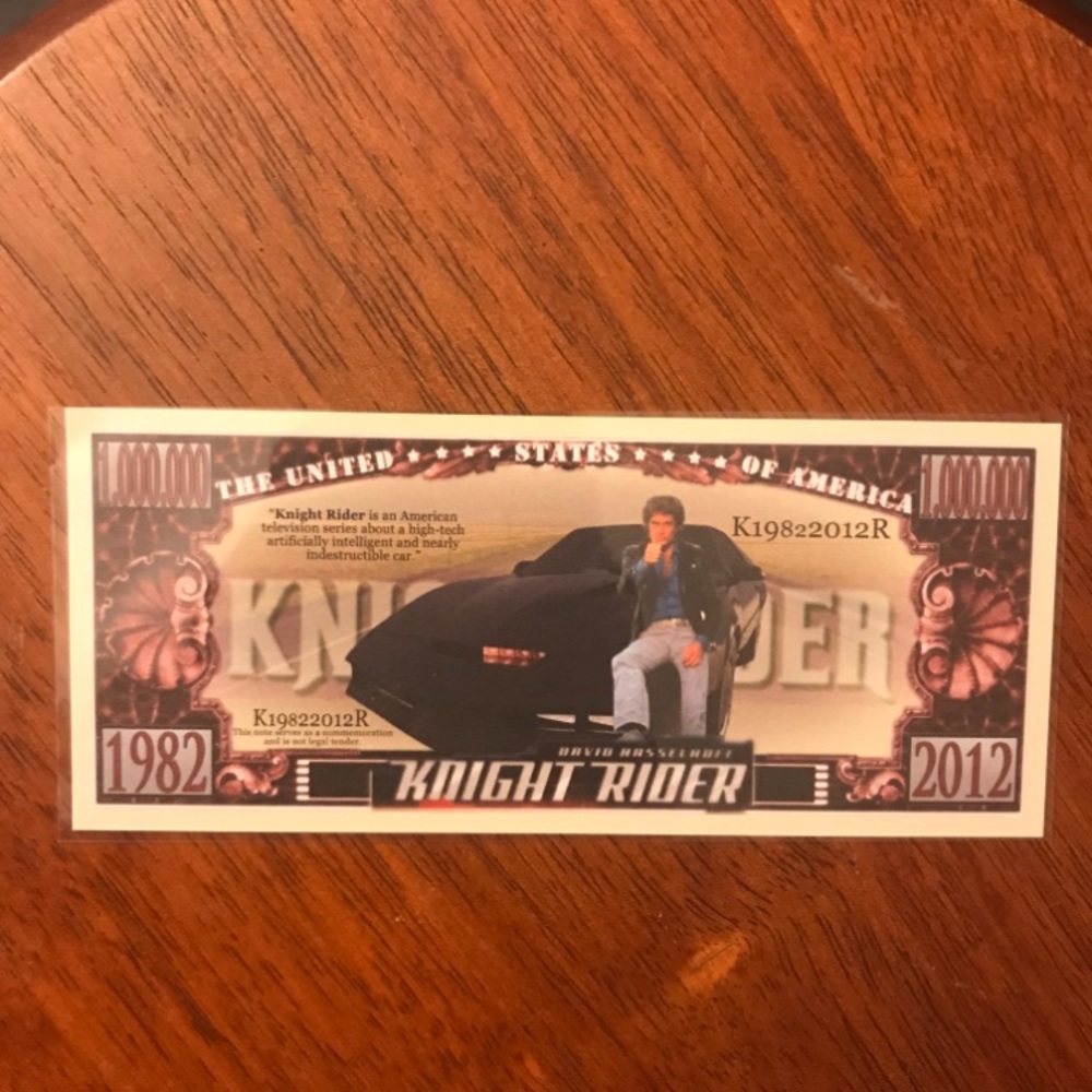 NEW! VINTAGE 80's KNIGHT RIDER💨TV SHOW🤩NOVELTY NOTE & 4 GLOSSY 8.5x11 POSTERS